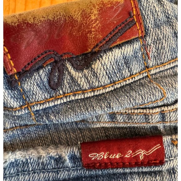 Vintage Blue 2 by Antik Denim Jeans 30 Made in USA Flare - Picture 8 of 11